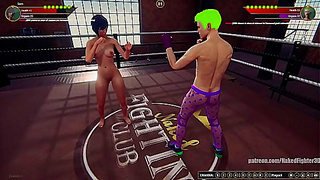 Sam Faces Off Against Joe Curr in a Hot Nude Fighting Encounter
