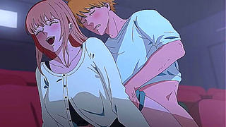 Denjis Hot Secret Rendezvous in Chainsaw Man Cinema Fantasy