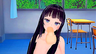 Bold Student Tempts Sensei in Hot Classroom Deskscape – Koikatsu Heat