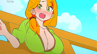 Alex Caught in Fence as Steve Fights Close By – Steamy Hentai Cartoon Encounter