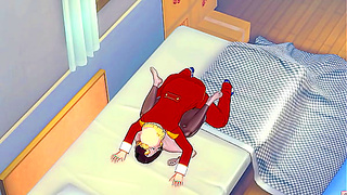 Raven Tempts Mysterious Red-Clothed Stranger in Steamy Hentai Encounter