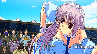 Busty Idol Ambushed by Fans in Hot Cosplay Seduction Scene