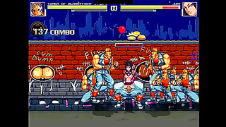 Mugen Juri Takes Control in Steamy Street Fighter Gangbang Scene