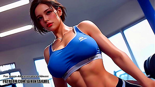 Jill Valentines Hot Dildo Workout in Sexy Gym Cosplay – Wild POV Action