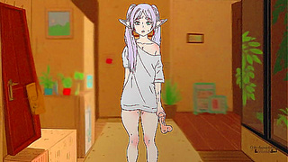 Frieren Overwhelmed by Ferns Dominant Touch in Steamy Hentai Encounter