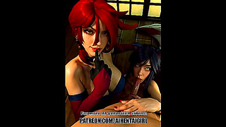 Miss Fortune Ahris Sizzling Tryst Ignites Forbidden Lust in Runeterra