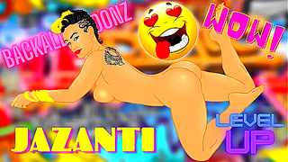 Jazanti Tempts Fate with Sultry Alley Seduction Tattooed Allure