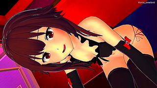Megumin All Grown Up Flirty in a Bikini – Naughty Beach Desire Unfolds
