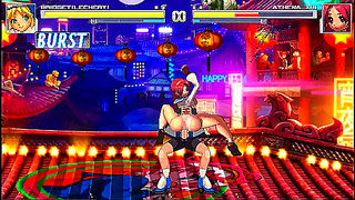 Bridget Faces Off Against Ahena XIII in Hot Mugen Battle Erotica