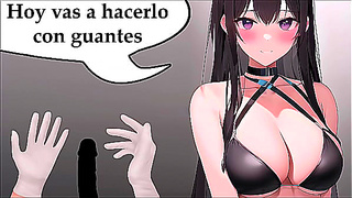 Masterful Tutor Teaches Sensual Glove-Fueled Blowjob Technique in JOI Class