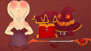 Megumin Pleases Her Master in Sultry KonoSuba Hentai Night Adventure
