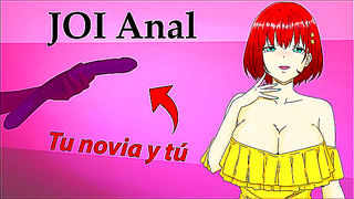 Girlfriend Desires Dual Anal Pleasure with Double Dildo – JOI Hentai Thrill
