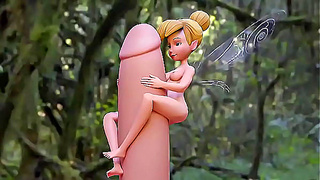 Tinkerbelles Hidden Throbbing Cock Exposed in Steamy Elf Encounter