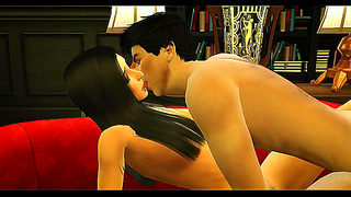 Elena Damon Succumbs to Desire in Hot 3D Hentai Tryst