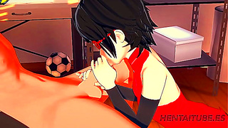 Sarada Tempts Naruto with Seductive Blowjob in Hot Shinobi Tryst