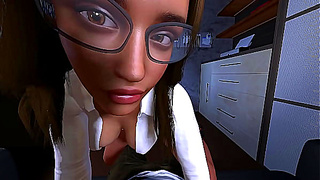 Hot Secretary Tempts Boss in Steamy Office Tryst – 3D Hentai Desire