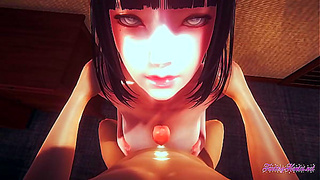 Hinata Tempts Naruto with Luscious Curves Steaming Oral Bliss in 3D Fantasies