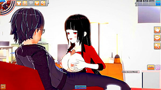 Yumeko Jabami Takes Pleasure in Fiery Blowjob Action in Steamy Hentai Fantasy