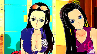 Boa Hancock Nami Tempt Fate with Hot Lesbian Encounters in One Piece Parody