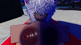 Roblox Gamer Explores Steamy Beach Encounter in Virtual Paradise