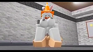 Bunny-Eared Roblox Babe Tempts Fate in Steamy Locker Room Tryst