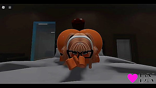 Blonde Roblox Beauty Rides Huge Dick in Hot Hentai Action