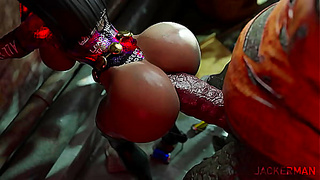 Selina Yields to Jiraiyas Charm in Hot Ninja Seduction Scene