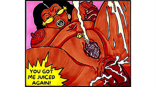 Chubby Man Enjoys Hot Blowjob from Muscular Stud in Horny Hentai Sex Scene