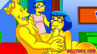 Bart Tempts Friends Step-StepMom in Hot Simpsons Parody Action