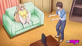 Step-Sisters First Heat Explodes During Late-Night Game Battle - Hentai