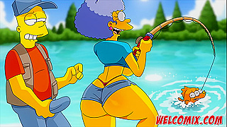 Marge Simpsons Steamy Curves Ignite Wild Hentai Escapades