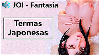 Seductive Japanese Spa Fantasy – Steamy Spring Tease with Alluring VO