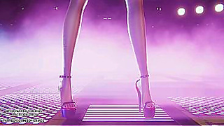 T-ARAs Day by Day Gets Horny as Ahri Dances Sensually in MMD Hentai – 4K UHD