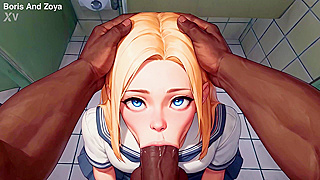 Young Beauty Gasps as Massive Load Dominates Her Mouth Then Takes Hard Ride