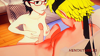Sarada Teases Naruto with Soft Touches Leading to Steamy Hentai Action