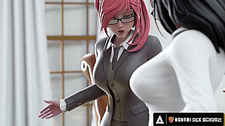 School President Tempts Futa Student with Seductive Exam Reward creampie