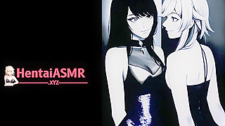 Lesbian Lovers Ignite Steamy Kisses in Wild Hentai Fantasy Encounter