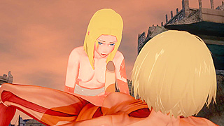 Futanari Titan Tempts Virgin Maiden in Sultry Fantasy Tryst