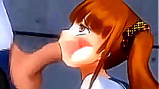 Voluptuous Beauty Rides Wild Waves in Steamy Japanese Hentai Escape