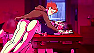 Two Busty Anime Girls Devour Huge Dick in Steamy Double Blowjob Fantasy
