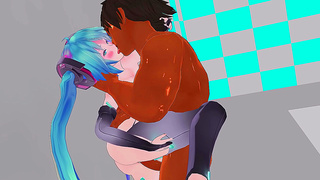 Anime Goddess Rides Huge Dick in Fiery 3D MMD Lust Fest