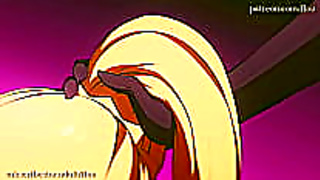 Darkness Claims Kagome in a Fiery Yuri Embrace – Forbidden Desires Awaken