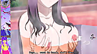 Brave Brunette VTuber Seduces Classmate with Fiery Blowjob in Spicy Anime Clip