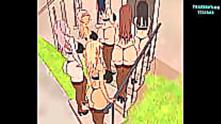 Anime Goddesses Share Steamy Threesome Thrills on Single Stallion