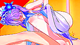 Anime Babe Gags on Massive Cock in Wild Wuthering Waves Blowjob Scene