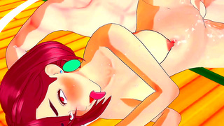 Momo Ayase Enjoys Wild 3D Hentai Ride with Explosive Squirting Pleasure