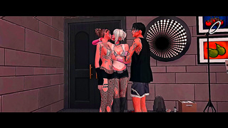 Rockstar Seduced by Fans in Horny Hentai Concert Threesome Gone Wild