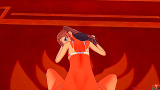 Voluptuous Anime Vixen Ravaged in Steamy Encounter Leading to Ecstasy