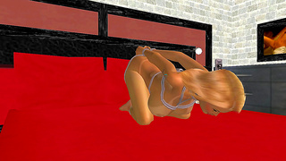 Anime Goddess Impaled by Massive Cock from Behind in Hot Creampie Encounter