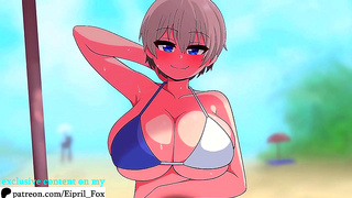 Curvy Anime Beauty Gags on Massive Rod Then Gets Pounded Hard from Behind